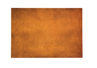 Old brown paper on white background