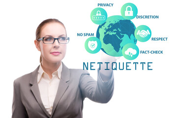 Concept of etiquette and netiquette