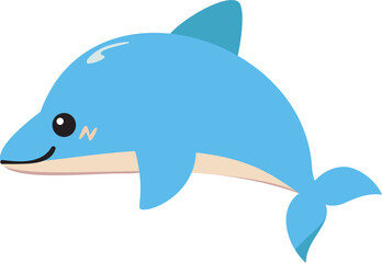 ジャンプするイルカのキャラクター