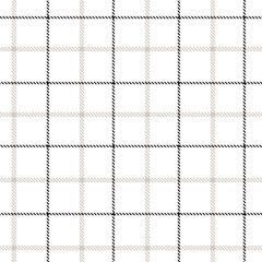 Neutral Colour Classic Plaid textured Seamless Pattern