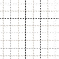 Neutral Colour Classic Plaid textured Seamless Pattern