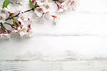 Obraz na płótnie Canvas blossoming sakura branch. Generative AI 