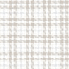 Neutral Colour Classic Plaid textured Seamless Pattern