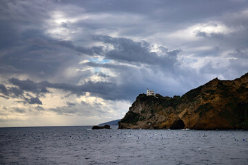 Fototapeta na wymiar Capo Miseno lighthouse - Campania - Italy