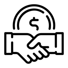 investment line icon