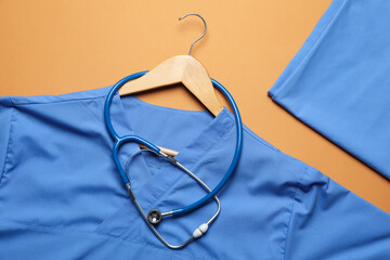 Medicine uniform - healthcare, Medical Workers Day, top view