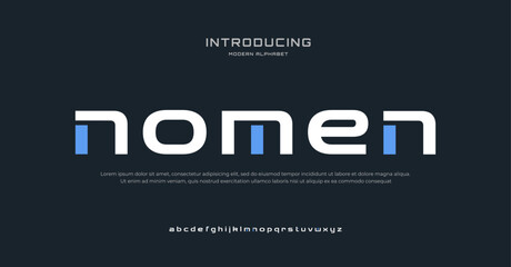 Future modern alphabet font. Typography urban style fonts for sport, technology, digital, movie logo design