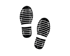 footprint isolated on white