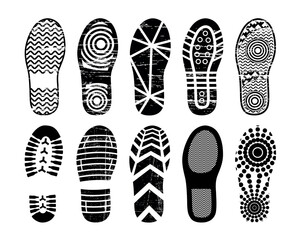 set of shoes icons