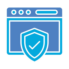 Obraz premium Web Security Icon