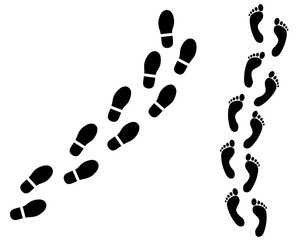 prints on white background