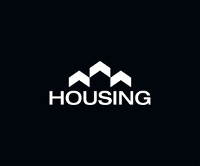 housing abstract logo template for real estate and small businesses.