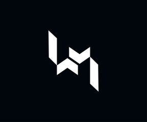 M letter abstract logo template.