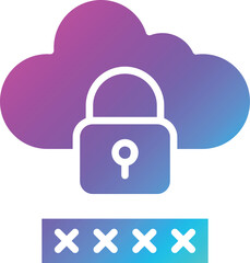 Password Vector Icon Design Illustration