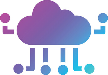Cloud computing Vector Icon Design Illustration