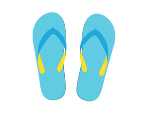 flip flops isolated on white background