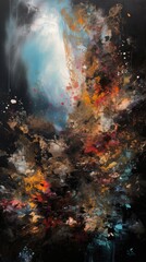 Obraz premium Opulent abstract art for a luxurious wall statement, generative ai