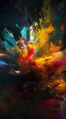 Ethereal abstract watercolor for a dreamy wall ambiance, generative ai