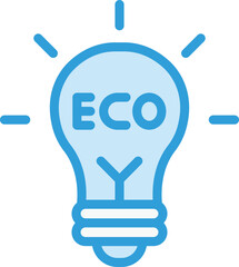 Eco light Vector Icon Design Illustration