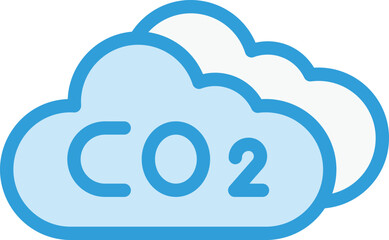 Co2 cloud Vector Icon Design Illustration