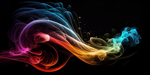 Abstract colorful background. Generative AI.