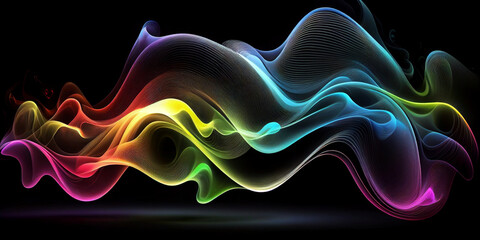 Abstract colorful background. Generative AI.