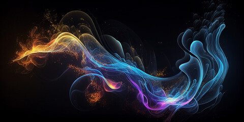 Abstract colorful background. Generative AI.