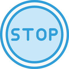 Stop Vector Icon Design Illustration