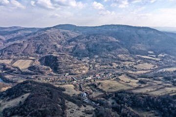 Straz-nad-Ohri city in the Krusne hory valley