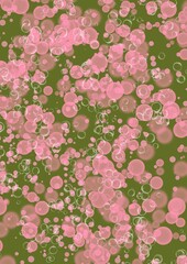 Hand drawn acrillic painting. Abstract art background bubbles water art