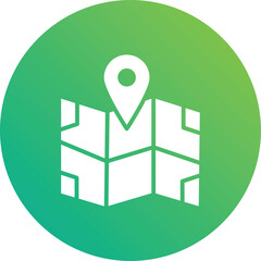 Map Vector Icon Design Illustration