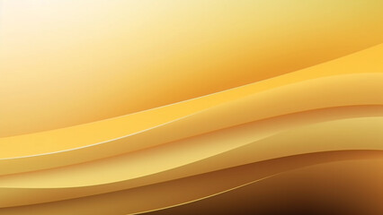 Abstract colorful background.  Gold gradient, yellow orange gradient, wave patterns, Graphic design,  widescreen, ultra HD