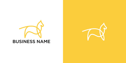 Horse logo for the company, vector illustration.