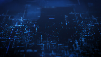 Technology luminescent dot background