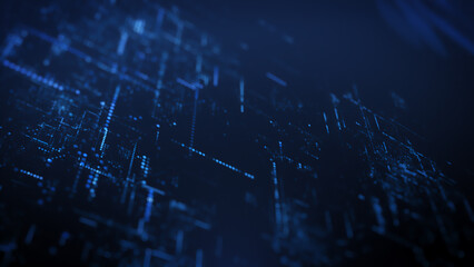 Technology luminescent dot background