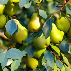 pears on the tree, generative ai