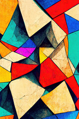 Fototapeta premium Abstract mosaic, digital art