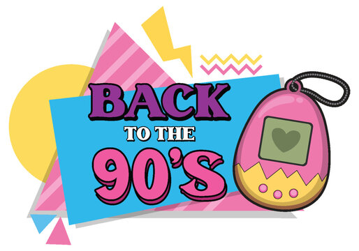 Back to the 90s banner template