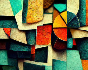 Abstract mosaic, digital art