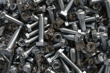Steel bolt for turning used in carpentry and handicrafts for industrial and household. Generative ai