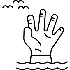 Claw hand Trendy Color Vector Icon which can easily modify or edit

