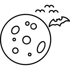 Flying bat Trendy Color Vector Icon which can easily modify or edit

