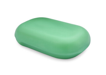 Soap bar on white background. Personal hygiene