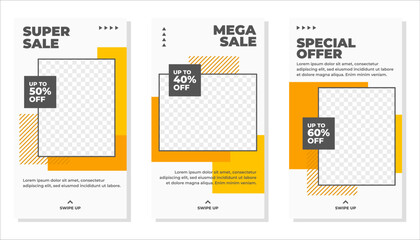 Editable modern social media story template