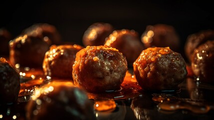 meat balls - obrazy, fototapety, plakaty