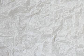 White crumpled paper texture background