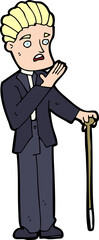 cartoon shocked gentleman