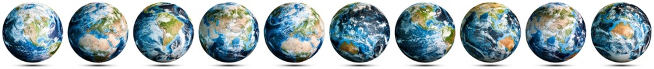 World map planet Earth set - obrazy, fototapety, plakaty