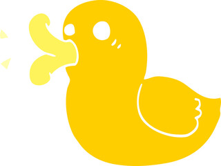 cartoon doodle rubber duck
