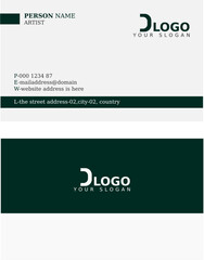 Two sided Simple and clean business card design